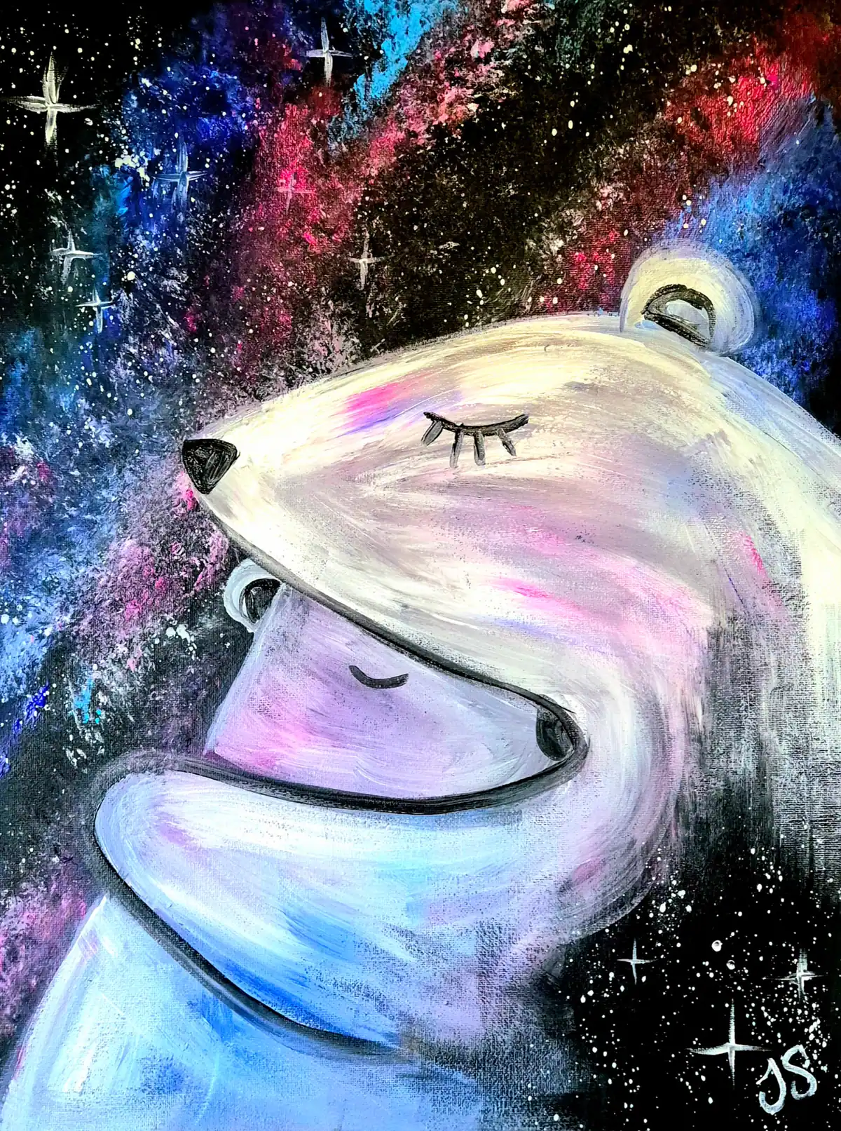 Polar Galaxy painting