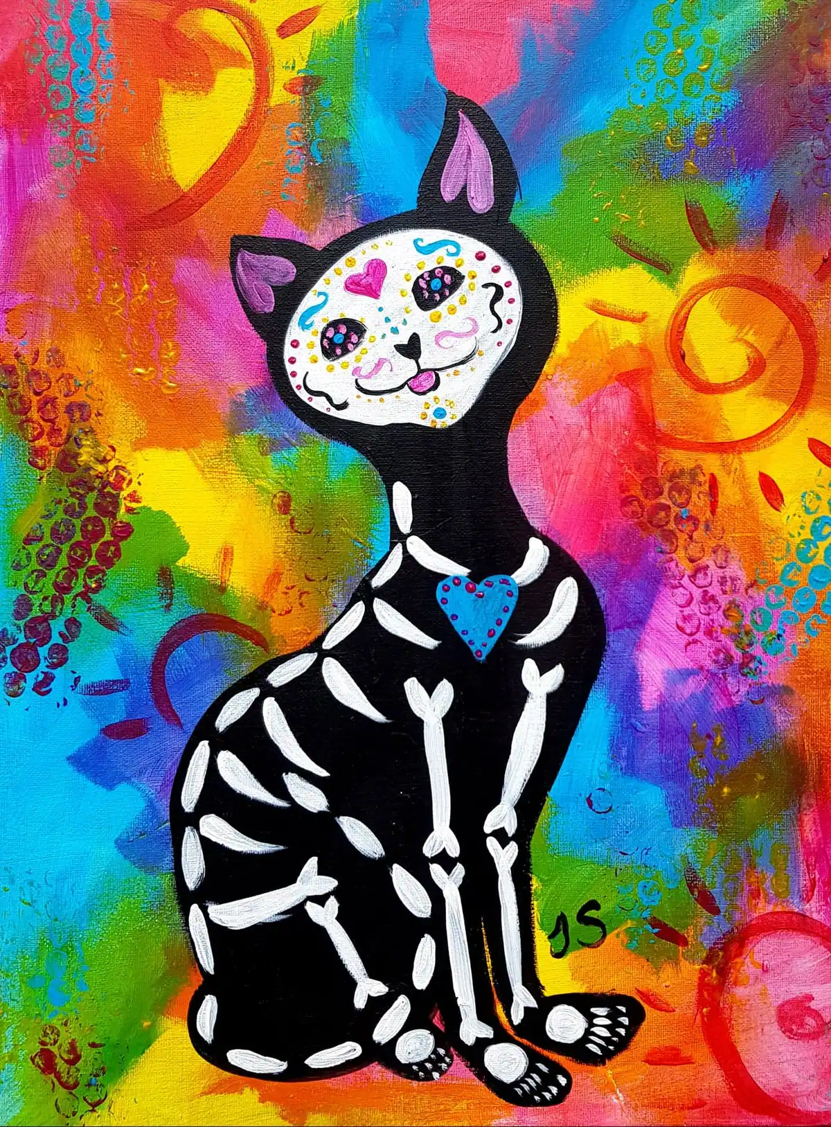 Dame of the Dead Kitty painting