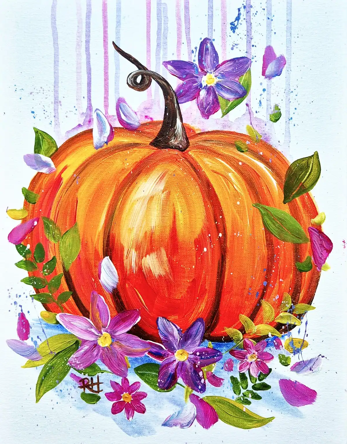 Blossom Pumpkin painting